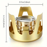 Compact Portable Alcohol Stove with Adjustable Firepower