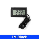 Digital LCD Thermometer with 1M Probe - Accurate Temperature Sensor for Household & Refrigeration Use