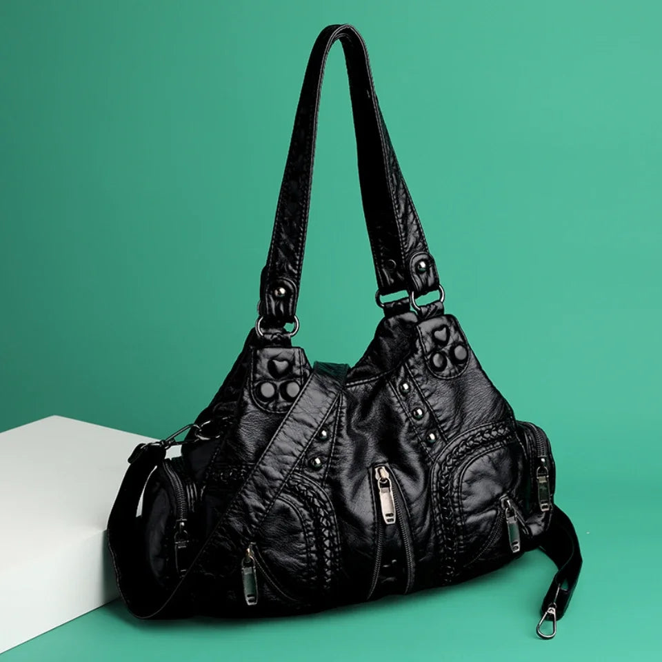 Stylish TPU Shoulder Bag – Durable, Soft & Fashionable Tote for Everyday Use