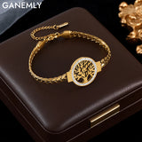Women’s Stainless Steel Snake Chain Charm Bracelet – Trendy & Elegant Jewelry