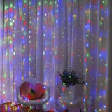 Curtain LED String Lights – USB Powered, 8 Modes, Remote Control, Christmas & Home Décor