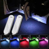 USB-C Rechargeable Car Door Welcome Lights with 7 Colors & Magnetic Mount