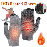 USB Heated Gloves for Winter - Touchscreen Compatible, Windproof & Thermal