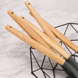 Juego de utensilios de cocina de silicona de 12 piezas con balde de almacenamiento: antiadherentes y resistentes al calor