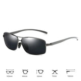 Men’s Polarized Sunglasses – UV400 Protection & Classic Rectangular Design
