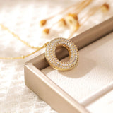Letter Pendant Necklace for Women – Mood & Sleep Tracker Fashion Jewelry for Office & Career