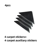 Reusable Non-Slip Rug Grippers - Washable Triangle Carpet Tape for Tile & Hardwood Floors