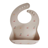 Babero de silicona con dibujos animados para bebés: babero de alimentación suave, impermeable y ajustable para niños pequeños (1 a 3 años)
