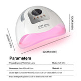 180W UV LED Nail Lamp – Fast Curing Nail Dryer for Salon & Home Use with Timer Settings