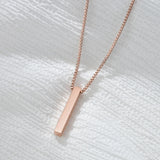 Personalized Engraved Name Necklace – Custom Stainless Steel Pendant for Men & Women