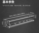 Estante para condimentos de cocina de pared con caja de almacenamiento: organizador de utensilios multifuncional y dispensador de aceite y vinagre