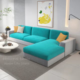Plush Velvet Sofa Slipcover – Stretch Anti-Slip Cover for Sectional & Loveseats