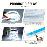 LED Car Hood Light Strip - DRL Daytime Running Lights for Vehicle Customization