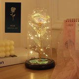 Premium Decorative Silk Rose in Glass Dome – Eternal Flower Gift for Home & Romantic Occasions