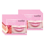Fruit-Infused Lip Mask Set - 10pc Hydrating Collagen Lip Patches for Plump, Nourished Lips