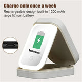 Rechargeable LED Makeup Mirror with Storage – 3-Color Adjustable Travel Vanity