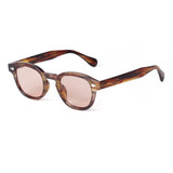 Vintage Shell Round Sunglasses – Retro Fashion Shades for Men & Women (UV400 Protection)