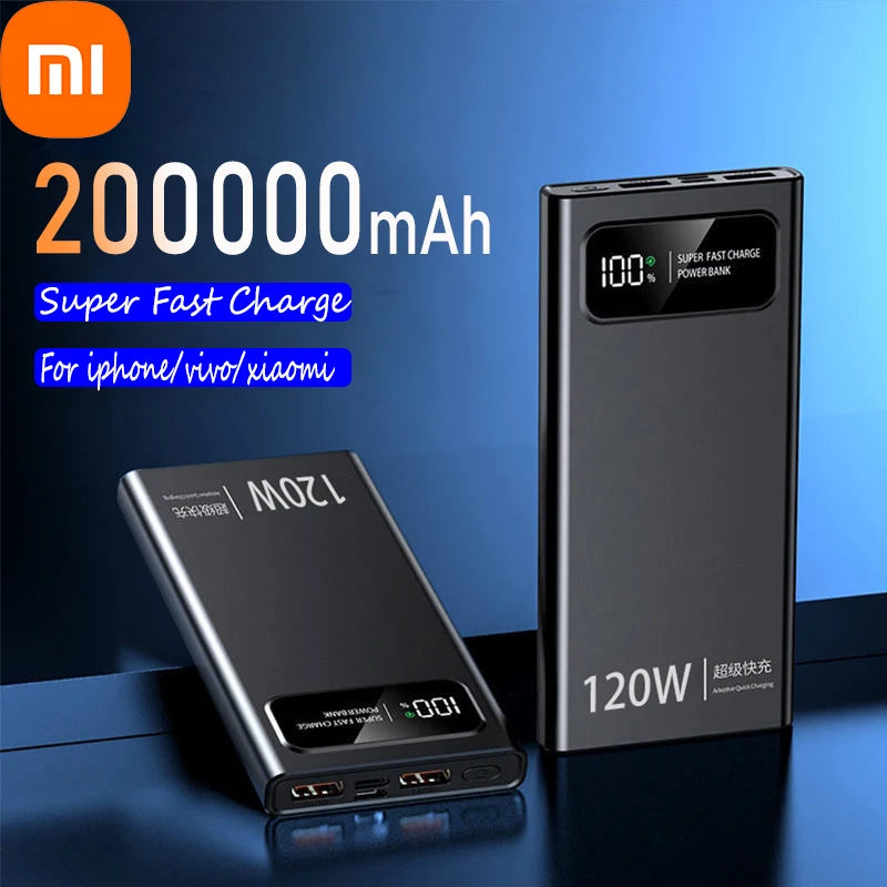200000mAh Power Bank with 120W Super Fast Charging