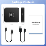 Wireless CarPlay & Android Auto 2-in-1 Adapter - 5Ghz WiFi for Mazda, Toyota, Mercedes & More