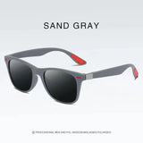 Vintage Square Polarized Sunglasses – UV400 Retro Eyewear for Men