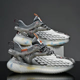 Men’s Breathable Mesh Casual Sneakers – Lightweight, Anti-Odor Lace-Up Trainers