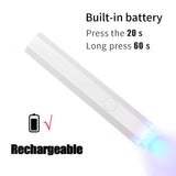 Mini Rechargeable UV LED Nail Lamp – Portable Gel Nail Dryer with USB Charging & Timer