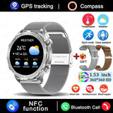 2025 AMOLED Smart Watch with Bluetooth Calling - GPS, NFC & Health Monitoring