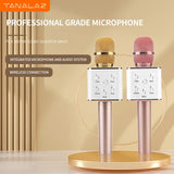 Wireless Bluetooth Karaoke Microphone with LED Lights – Portable Handheld Mic for Home Parties & KTV