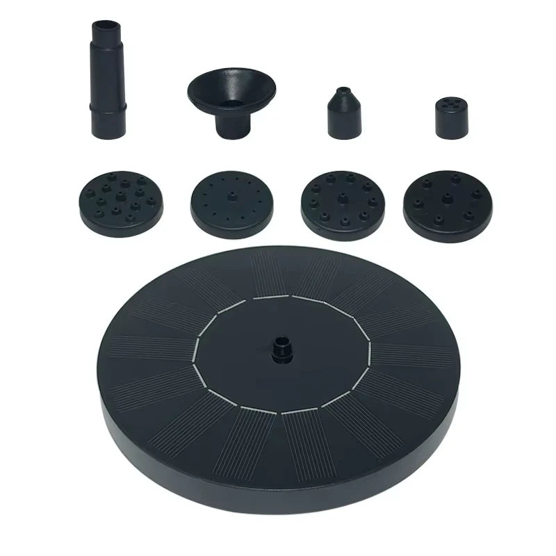 Solar Fountain Water Pump – Floating Garden Pump with Multiple Nozzles for Bird Baths, Ponds, and Outdoor Decor