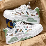 Men’s Canvas Sneakers – Casual Lace-Up Shoes for Spring & Autumn Walking or Running