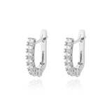 Trendy Heart-Shaped Stainless Steel Hoop Earrings for Women