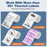 Portable Bluetooth Thermal Label Printer – Mini Barcode & Sticker Maker for Business and Home Use