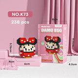 Disney Stitch & Sanrio Building Blocks Set - Cute Character Model Kit for Kids