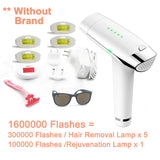 2-in-1 IPL Laser Hair Removal Device - Permanent At-Home Hair Remover for Face & Body