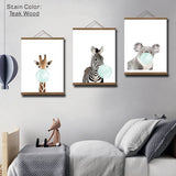Modern Wooden Poster Hanger – Minimalist Magnetic Frame for Wall Art and Prints