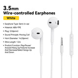 Wired Earbuds with Microphone - 3.5mm In-Ear Headphones for Sports & Phones (Multi-Color)