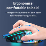 Rechargeable Wireless Gaming Mouse - Silent Bluetooth & 2.4G RGB Backlit Mouse for PC/Mac
