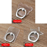 Universal Transparent Finger Ring Phone Holder – Magnetic Stand for Smartphones