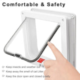 Weatherproof Cat Door with 4-Way Locking – Fits Interior Doors, Cabinets & Garages