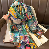 Luxury Satin Silk Scarf – Elegant Women's Shawl, Hijab & Beach Wrap