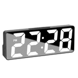 LED Digital Alarm Clock with Temperature, Snooze, and Adjustable Brightness