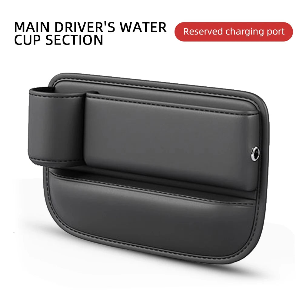 Multifunctional Car Seat Gap Filler & Organizer with Cup Holder