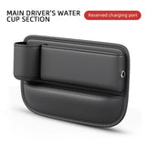 Multifunctional Car Seat Gap Filler & Organizer with Cup Holder