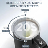 Self-Stirring Smart Coffee Mug with Digital Temperature Display – Portable Automatic Mixing Cup