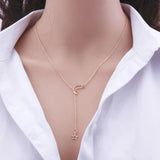 Trendy Moon Pendant Necklace for Women – Zinc Alloy Fashion Jewelry