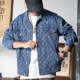 Men's Smart Casual Denim Jacket with Pockets – Ideal Outerwear for Autumn