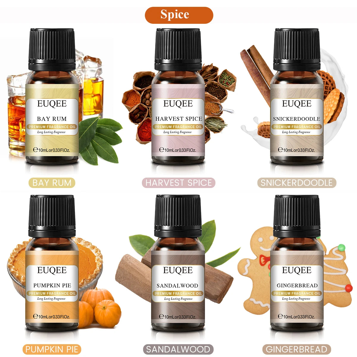 Premium Pure Essential Oil Combo Set for Aromatherapy & Air Purification