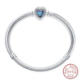 925 Sterling Silver Charm Bracelet for Women – Heart, Star, Moon & More