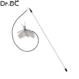 Interactive Feather Teaser Wand for Cats – Fun Toy with Bell, Wool & Dragonfly Head