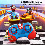 RC Battle Bumper Cars for Kids - Interactive Catapult Toy with Lights & Music